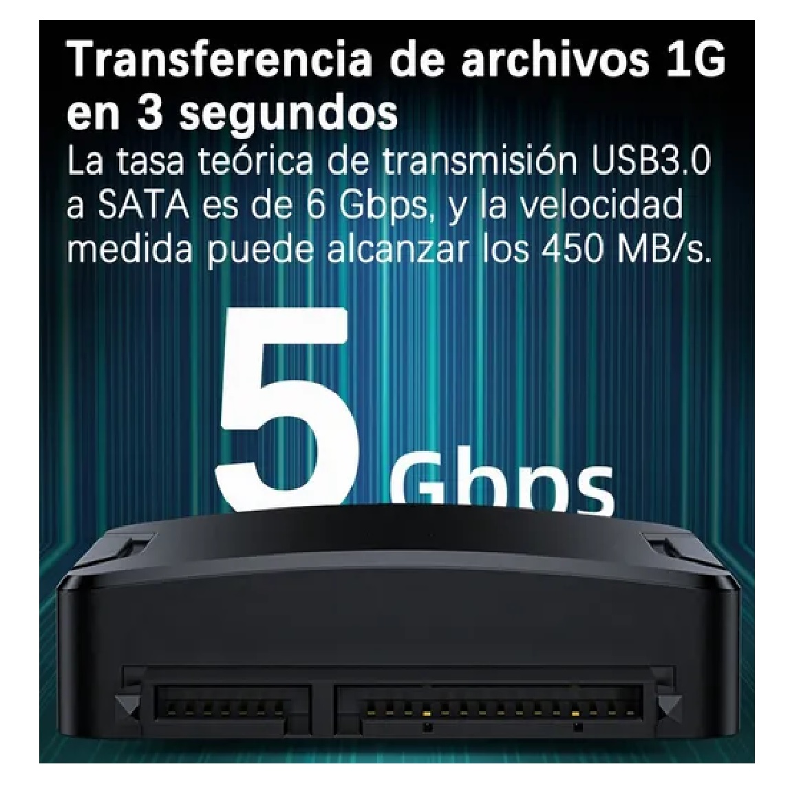 Cable Adaptador Disco Duro Sata A Usb 3.0 Hdd Ssd 3.5