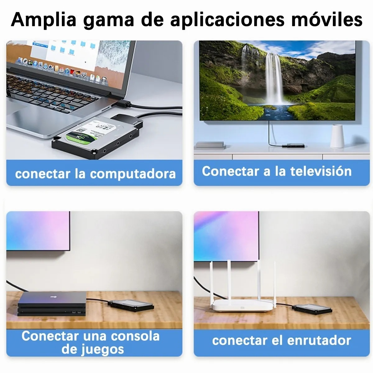 Cable Adaptador Disco Duro Sata A Usb 3.0 Hdd Ssd 3.5