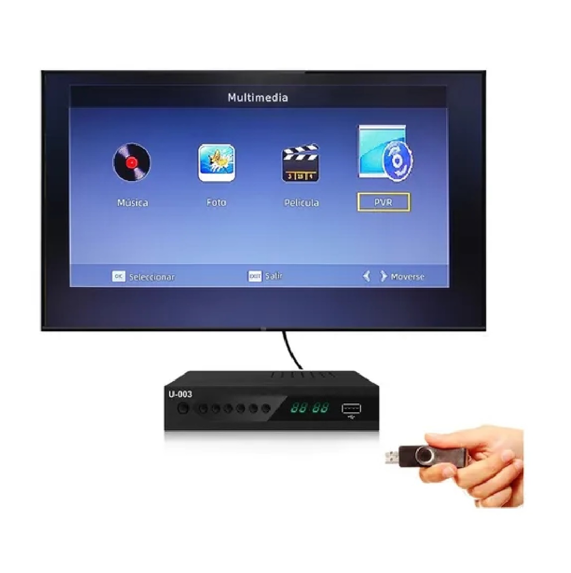 Decodificador Tv Digital Y Analógica Full Hd 1080p