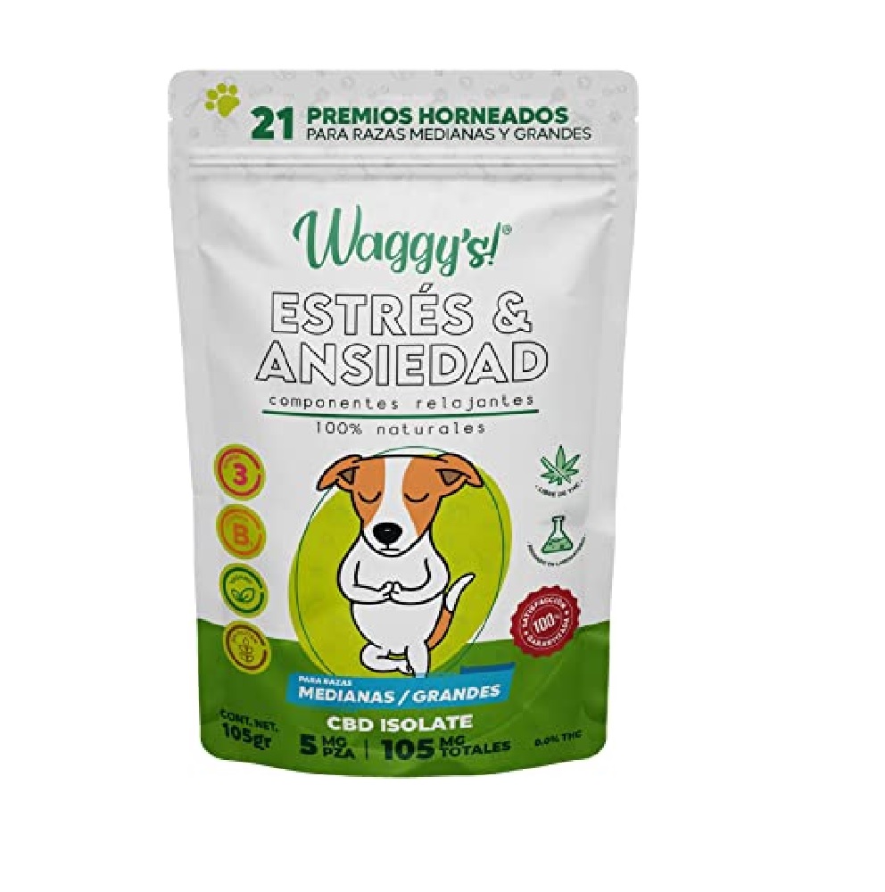 Waggy's premios para perro talla mediana antiestres