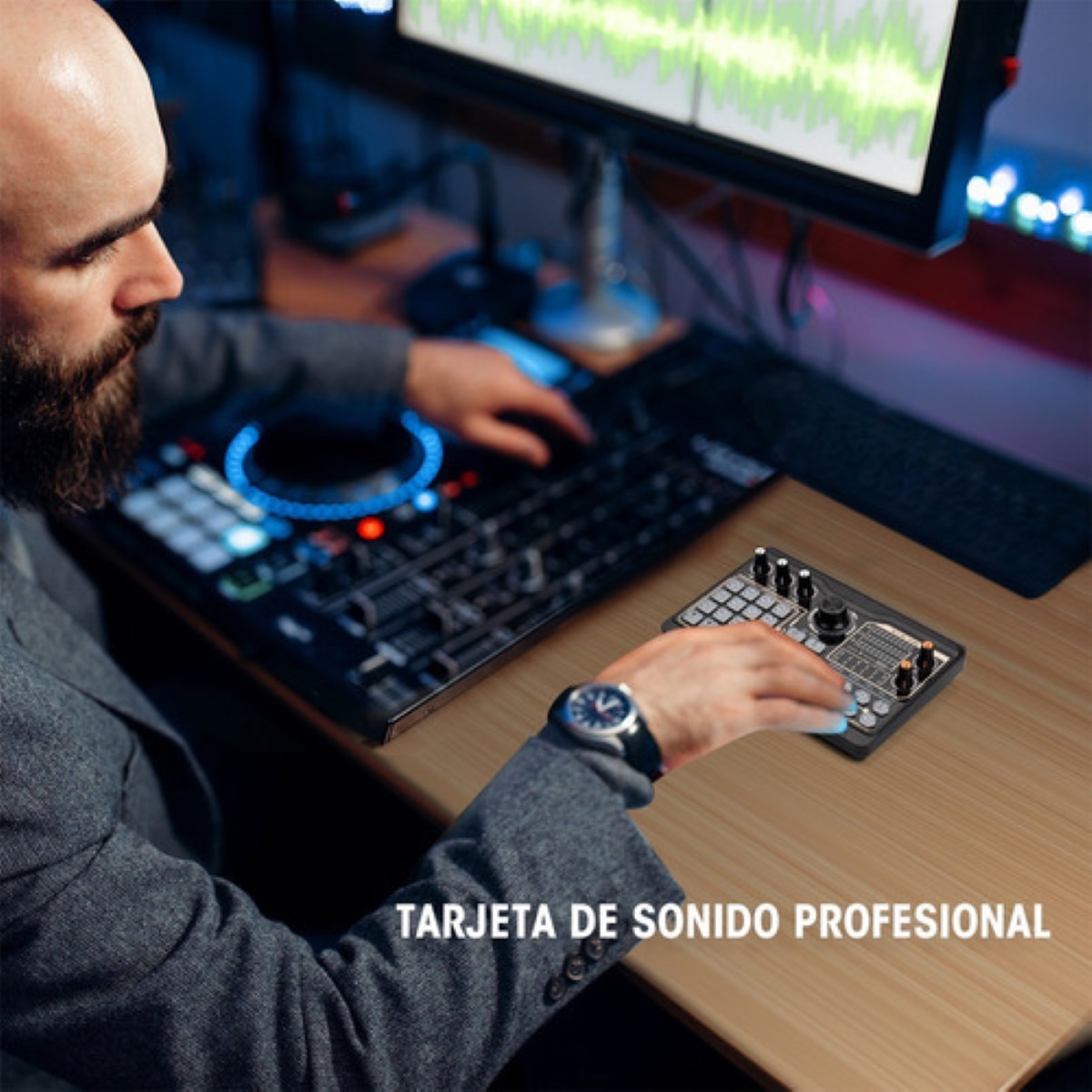 Tarjeta De Sonido P200 Bt Computadora Movil Inalambrico
