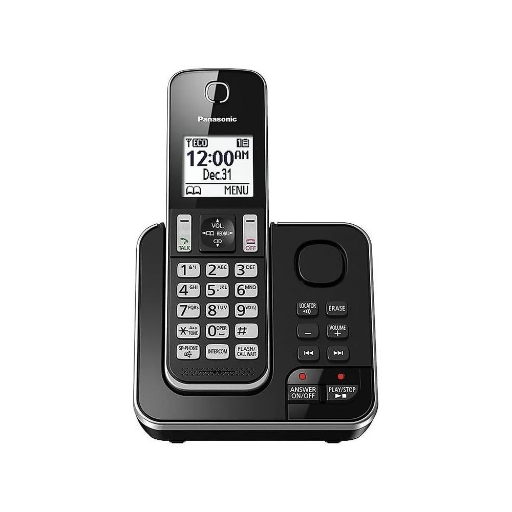 Teléfono Inalámbrico Panasonic KX-TGD390C 1 Auricular Negro Reacondicionado Grado A