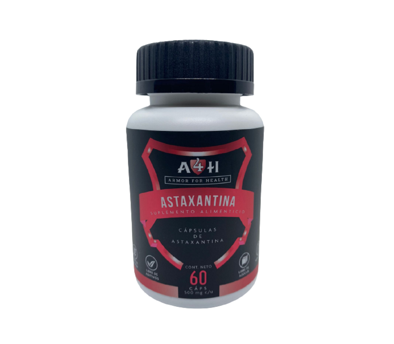 Suplemento A4h Astaxantina 18mg 60 Cápsulas Salud 2 Meses de Tratamiento