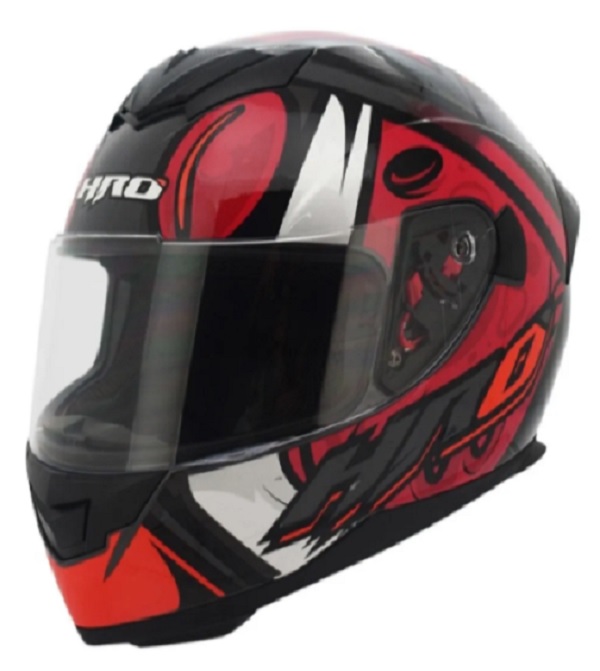 Casco Hro 511 Fruk Rojo/ Gris Brillante Para Moto