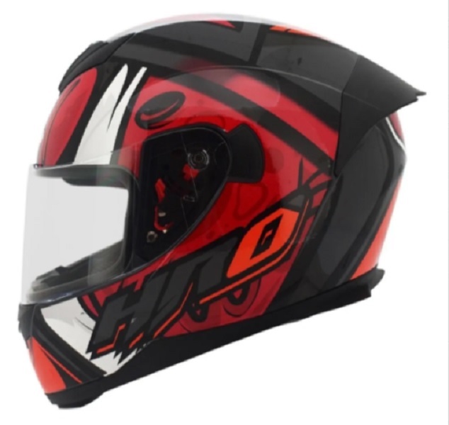 Casco Hro 511 Fruk Rojo/ Gris Brillante Para Moto