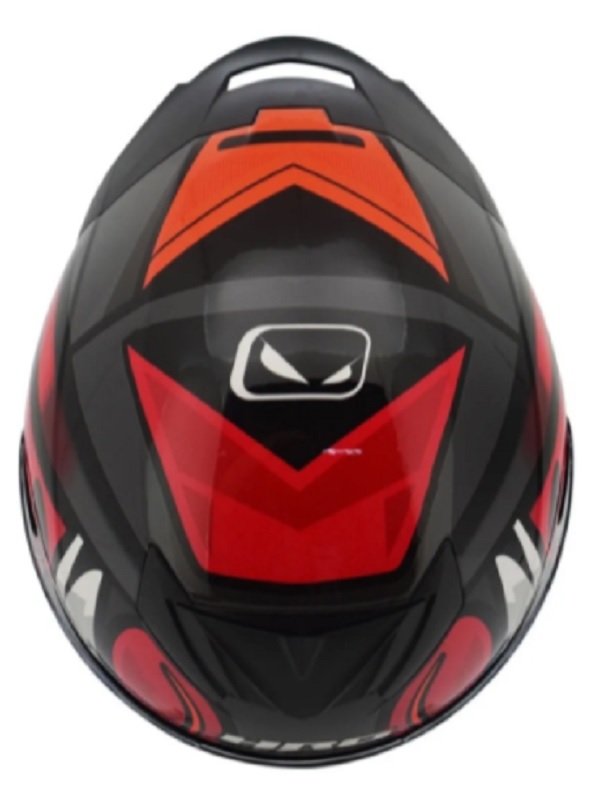 Casco Hro 511 Fruk Rojo/ Gris Brillante Para Moto