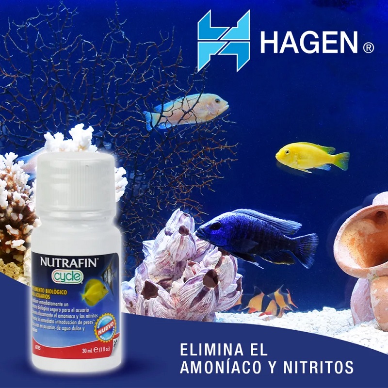 Nutrafin Cycle Suplemento Biologico para Acuarios 30 ml - Hagen