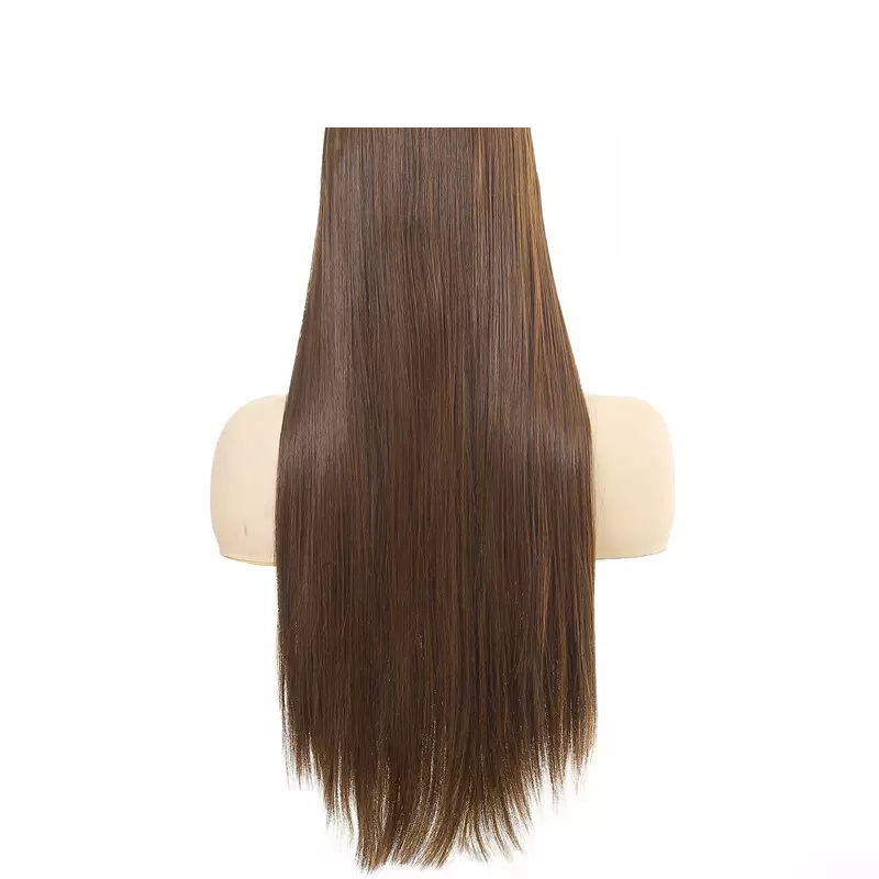 Extensiones De Cabello Sintético Set de 7 piezas con clips ONDULADA 7-4/30 CASTAÑO CLARO