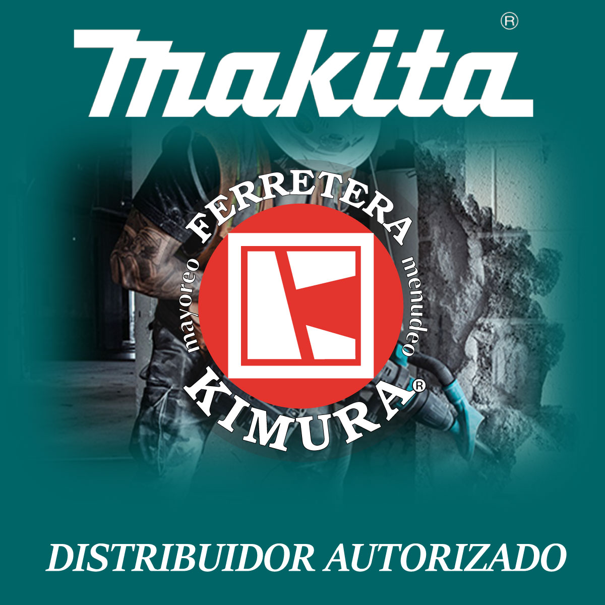 Kit Makita Miniesmeriladora M0901B de (4 1/2) Velocidad sin carga: 6600  rpm + Rotomartillo M0801B