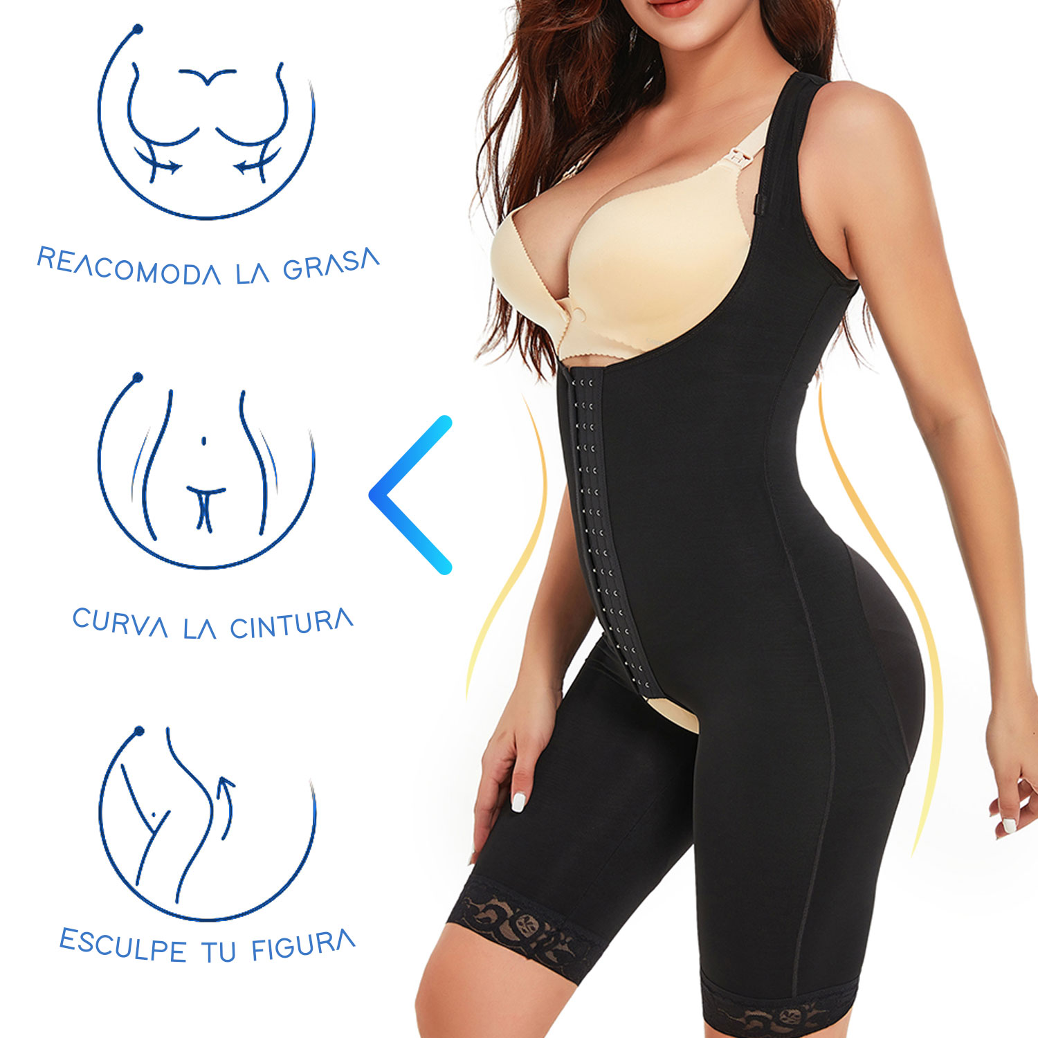 Zen Zen Faja Body Modeladora Reductora Colombianas Levanta Gluteo