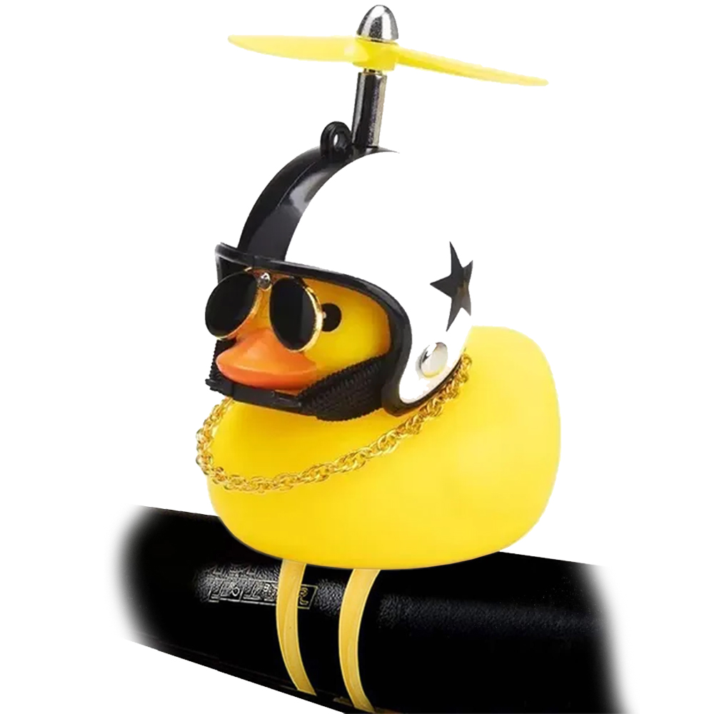 Patito Con Casco Moto Pato Para Auto Choper Bicicleta Lentes