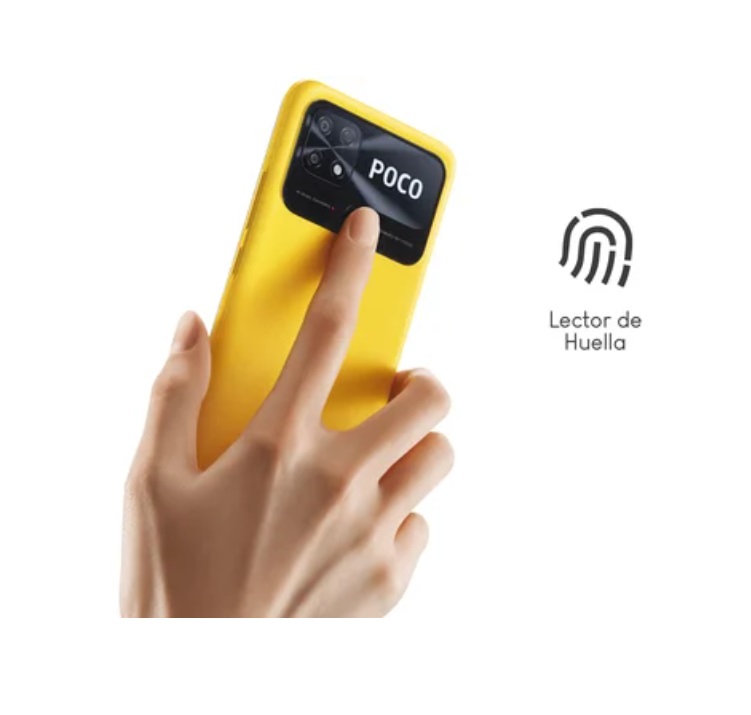 Combo Celular Xiaomi Poco C40 4GB 64GB Dual SIM Amarillo + Audifonos