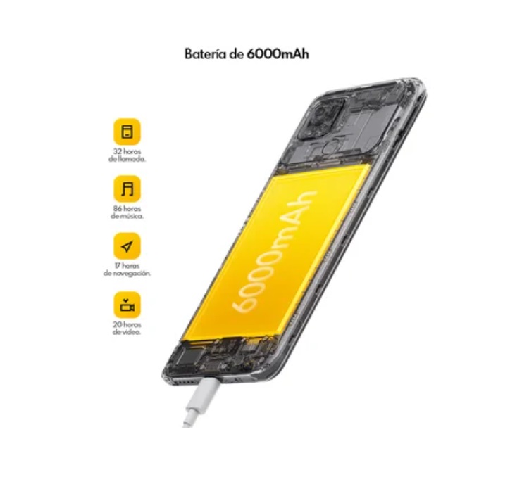 Combo Celular Xiaomi Poco C40 4GB 64GB Dual SIM Amarillo + Audifonos