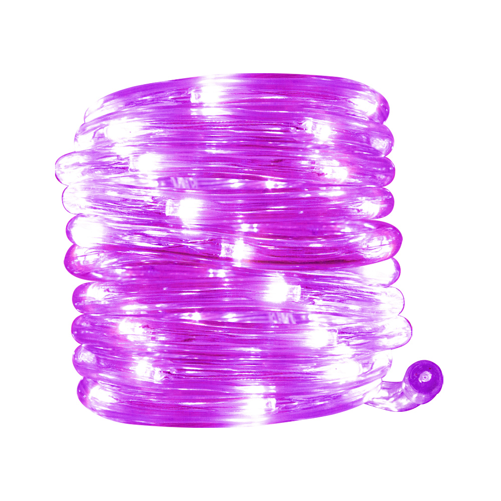 Manguera Decorativa Luz Led Morada Uso Exterior/Interior Cable Recubierto Gel 10 m