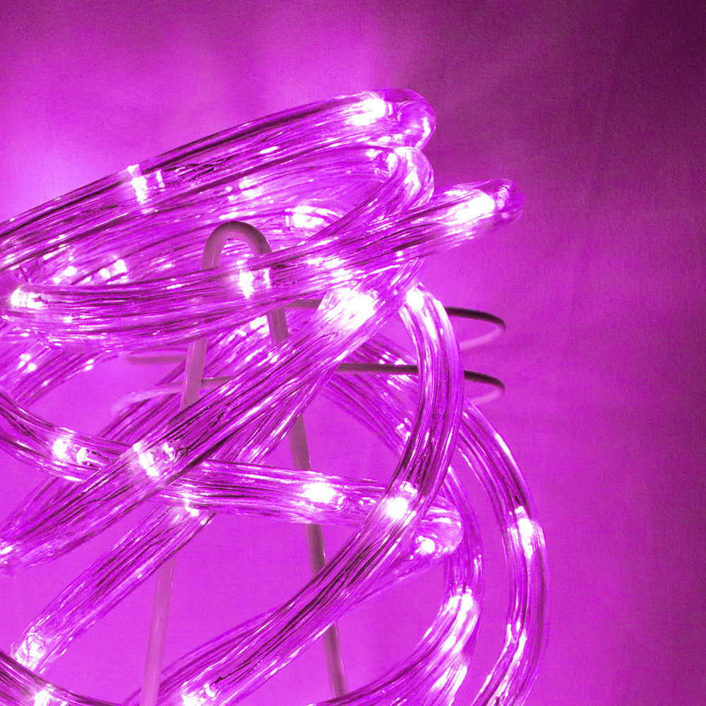 Manguera Decorativa Luz Led Morada Uso Exterior/Interior Cable Recubierto Gel 10 m