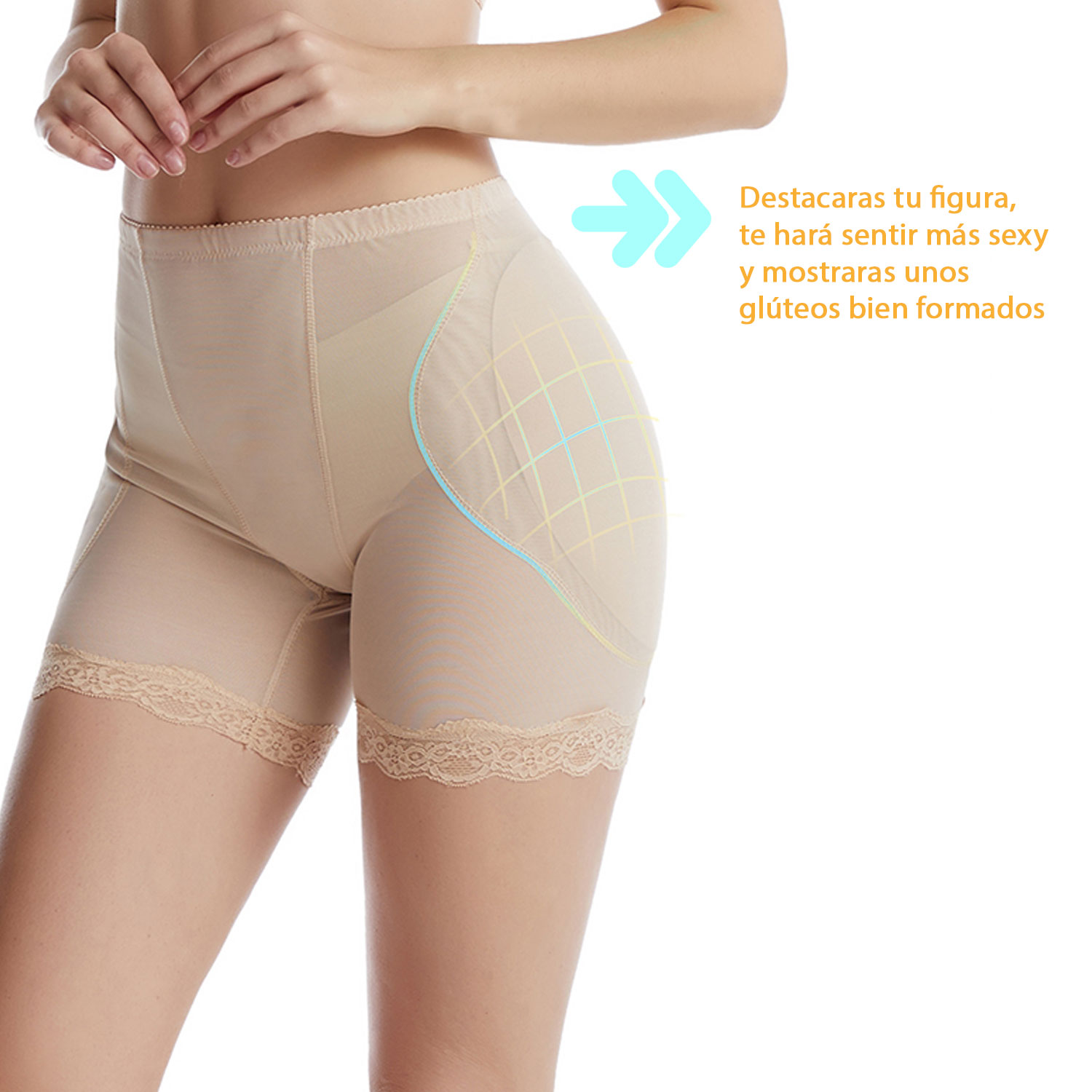 Zen Zen Panty Faja Calzón Levanta Glúteo Con Esponja Modeladora