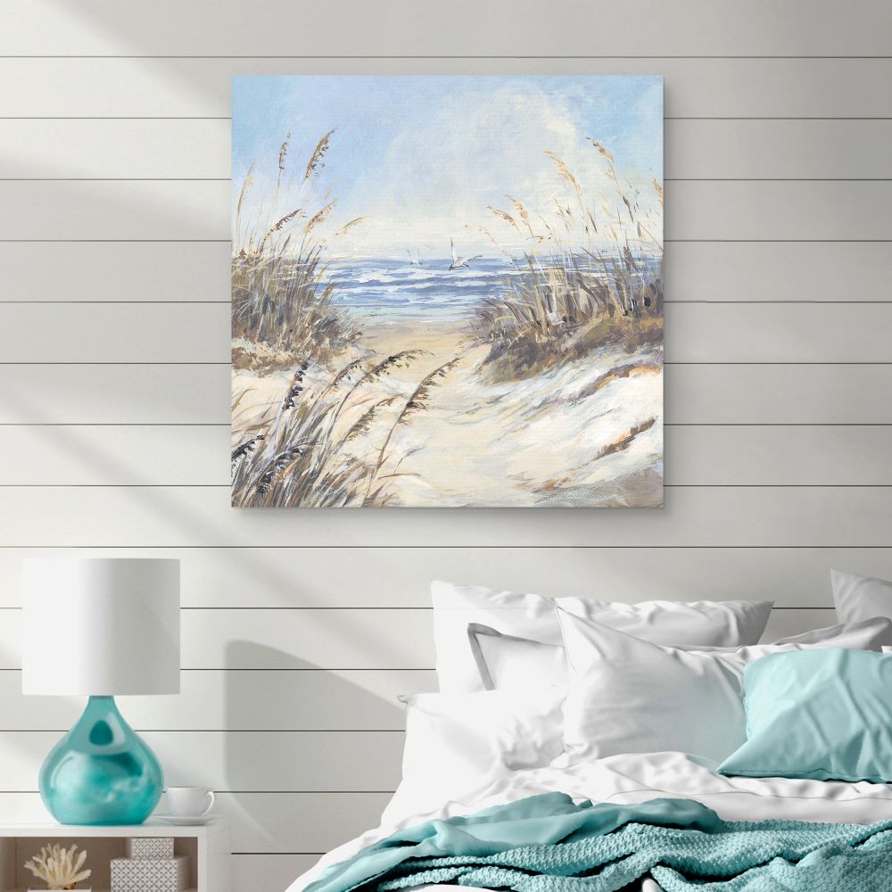 Cuadros Decorativos - Gaviotas de hierba de playa - Susan Winget