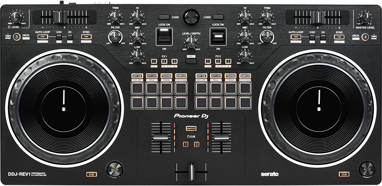 Pioneer DJ Controlador Serato DJ DDJ-REV1 de 2 cubiertas