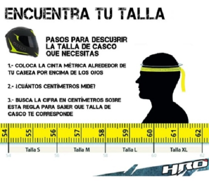 Casco Cerrado Para Moto Hro 511 Solid Negro Mica Clara