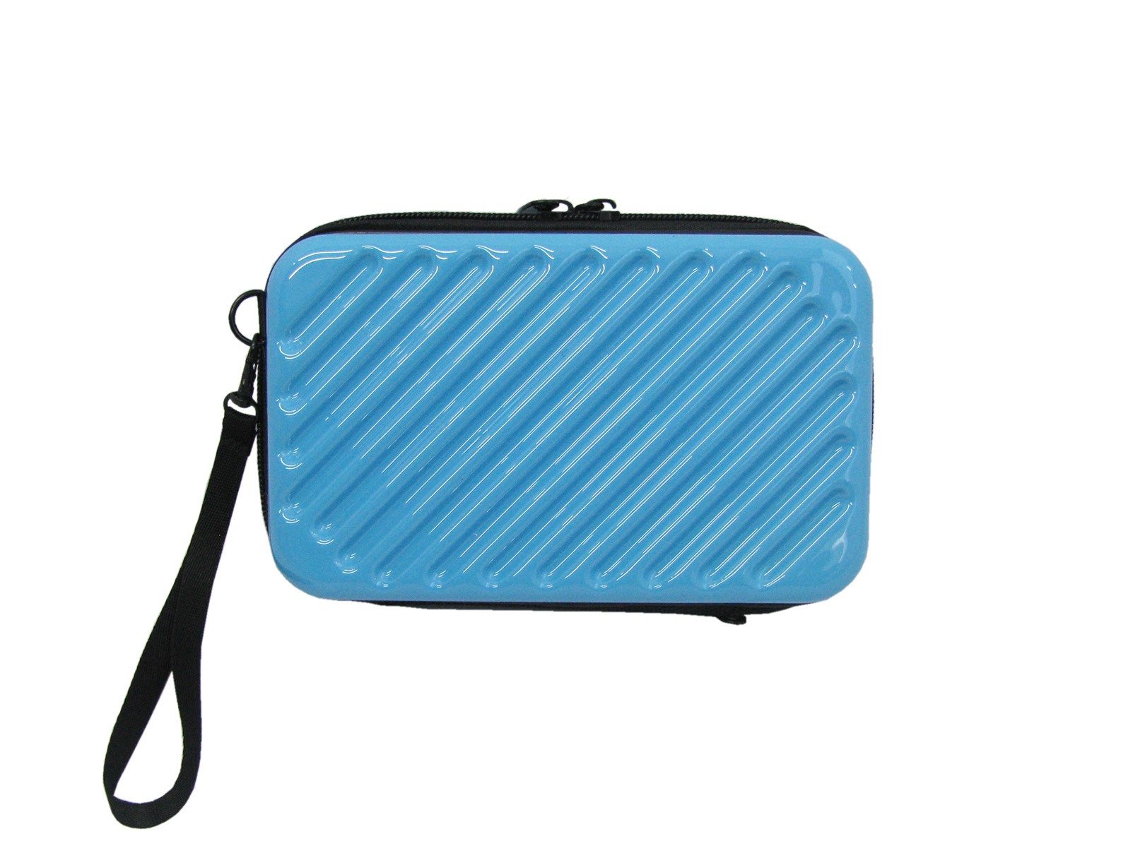 Set De Bolsa, Organizador Y Cosmetiquera En Color Azul Y Negro AZUNEAZUL8603