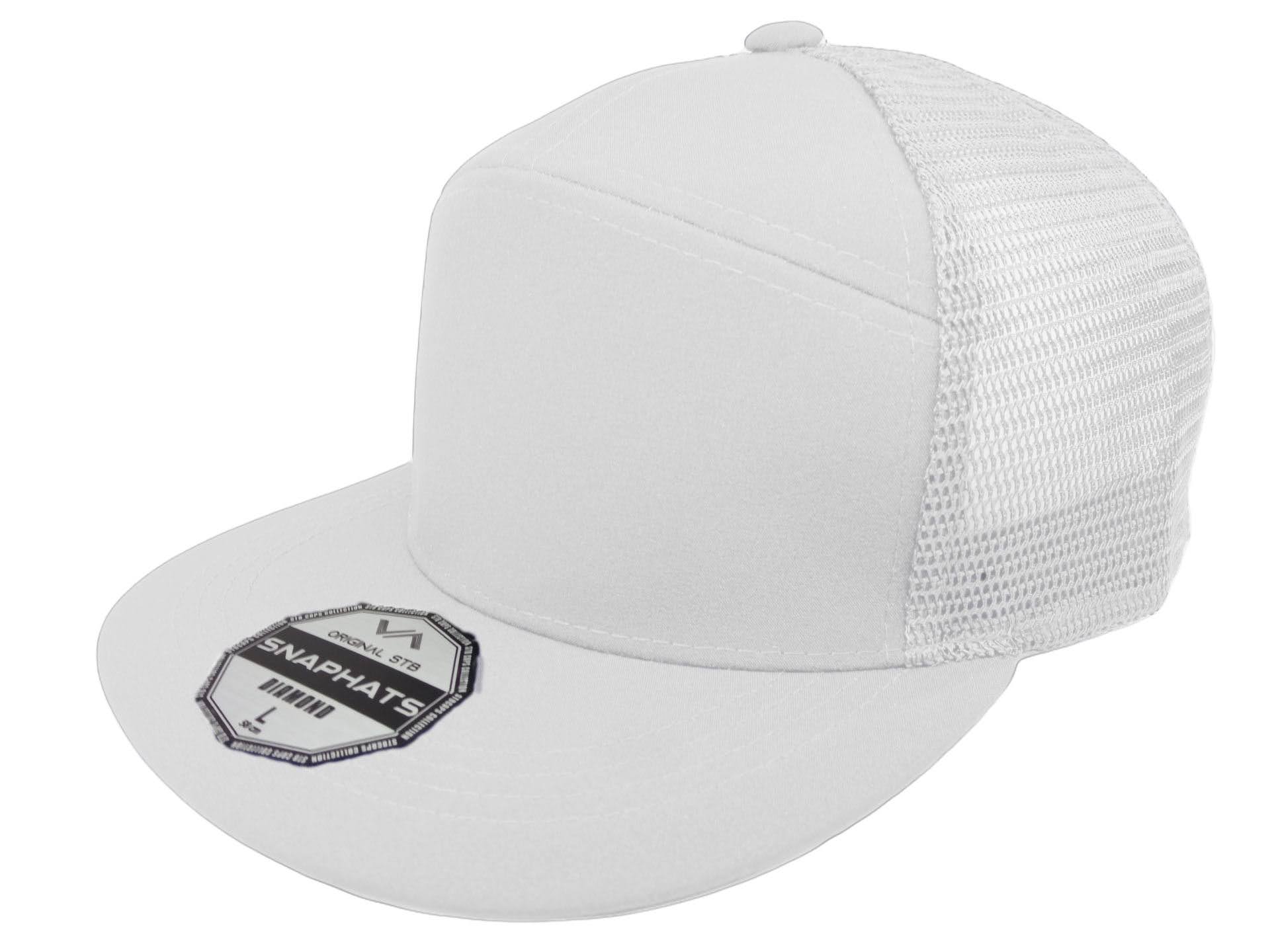Gorras Malla Plana Lisa Snapback Unitalla 7 Paneles