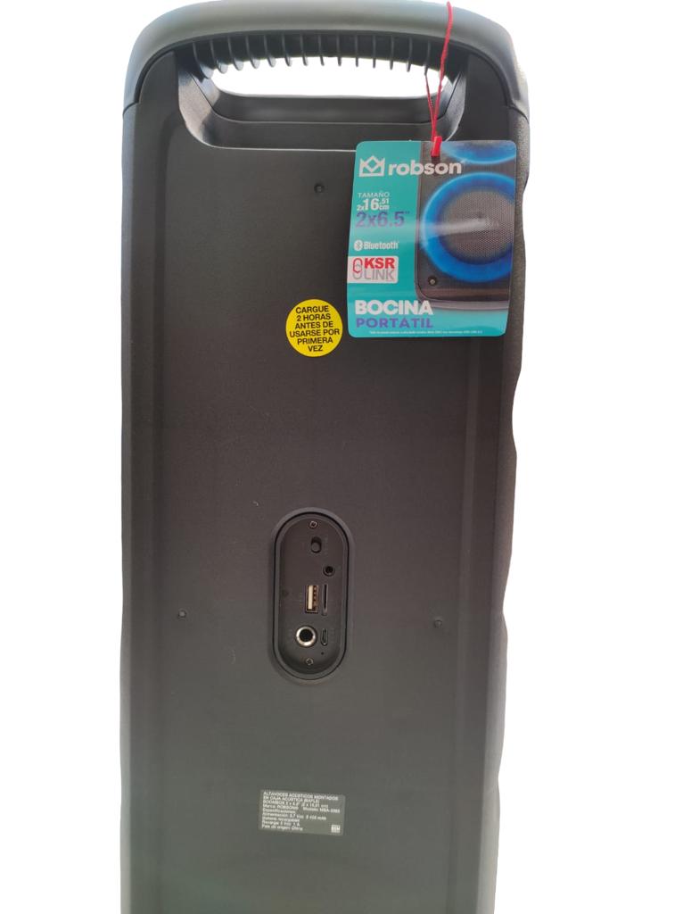 Bocina Portatil Robson MSA-2065 Conexión Bluetooth y Radio FM