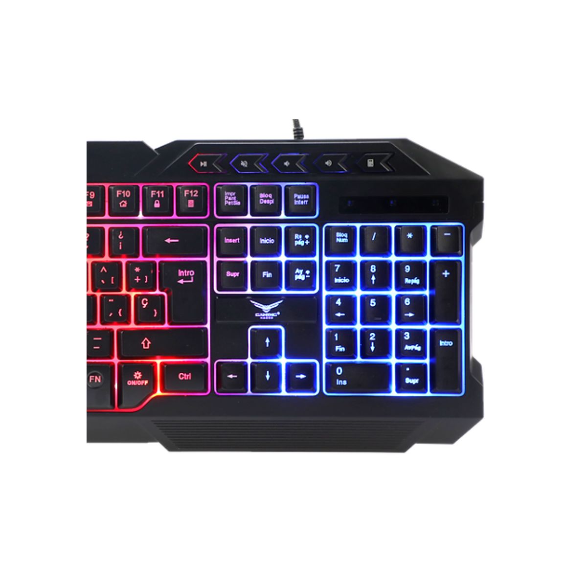 Teclado Multimedia Gamer Retroiluminado Anti-Ghosting 