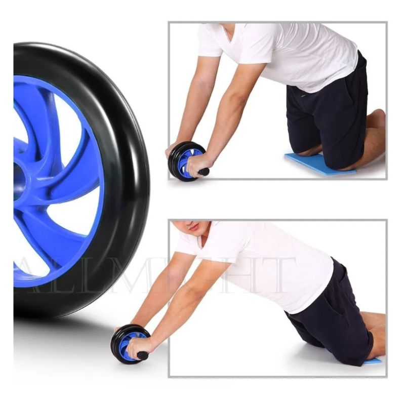 Kit Rodillo Abdominal Barras Push-up Cuerda Ejercitador Mano.