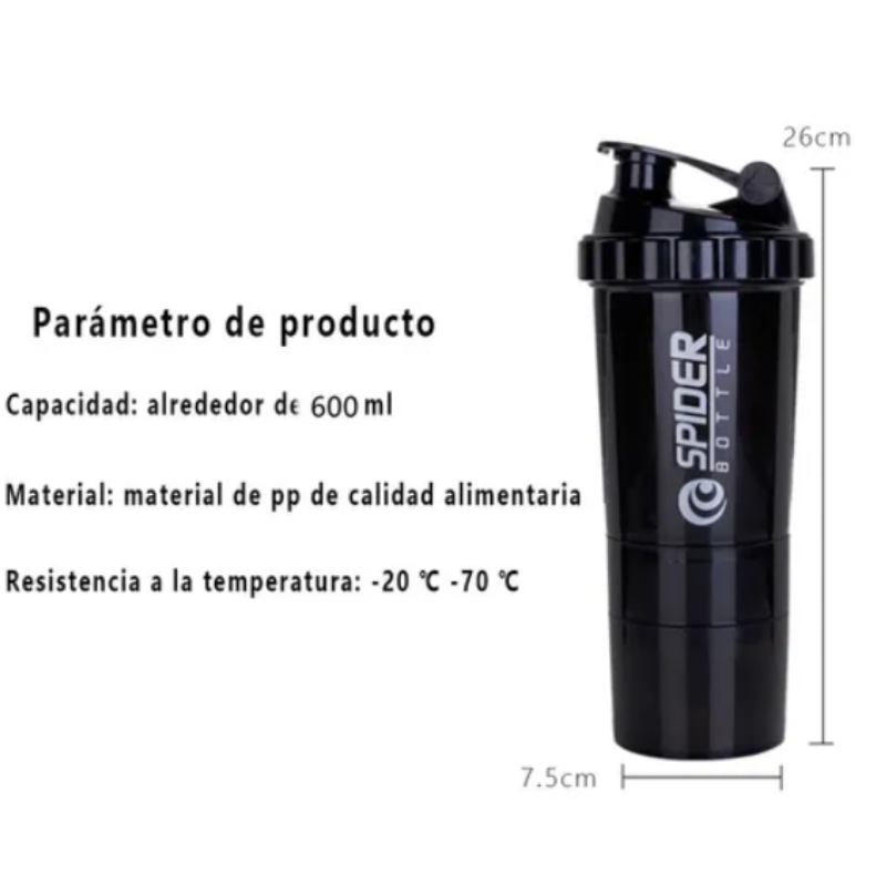Mezclador De Proteínas / Vaso Deportivo / Shaker De Gimnasio