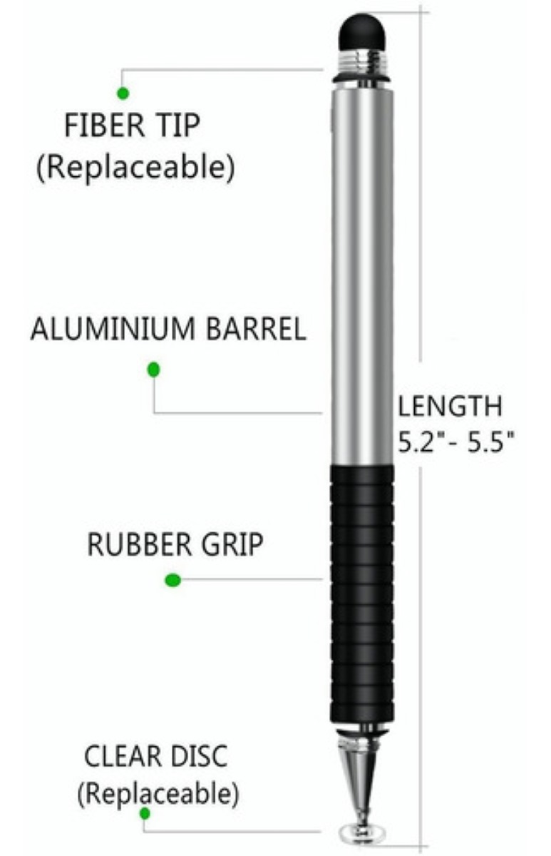 Lápiz Óptico Para Pantallas Táctiles Plata