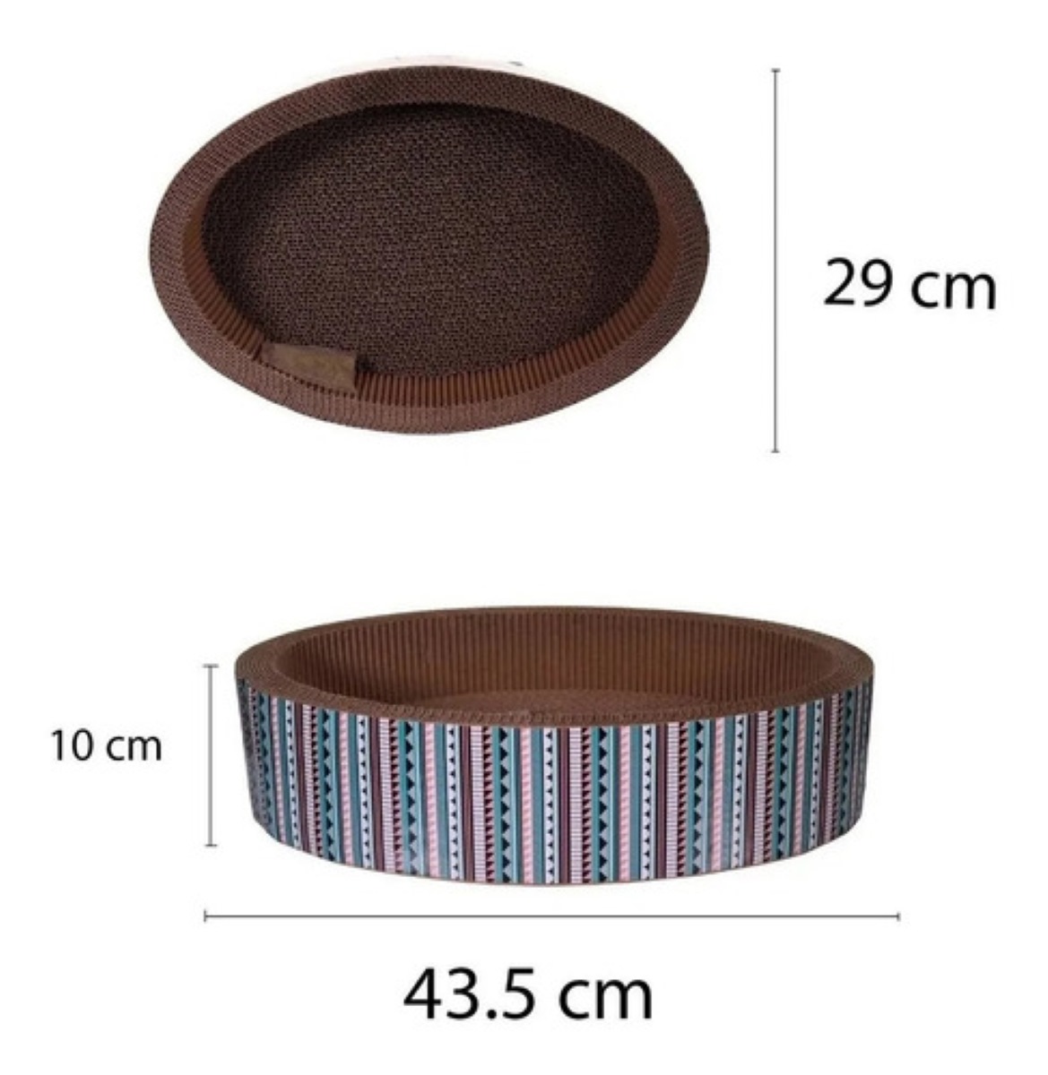 Rascador Para Gato Ovalado Colores