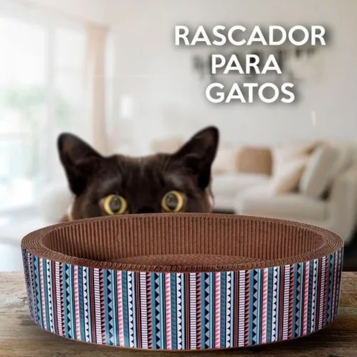Rascador Para Gato Ovalado Colores