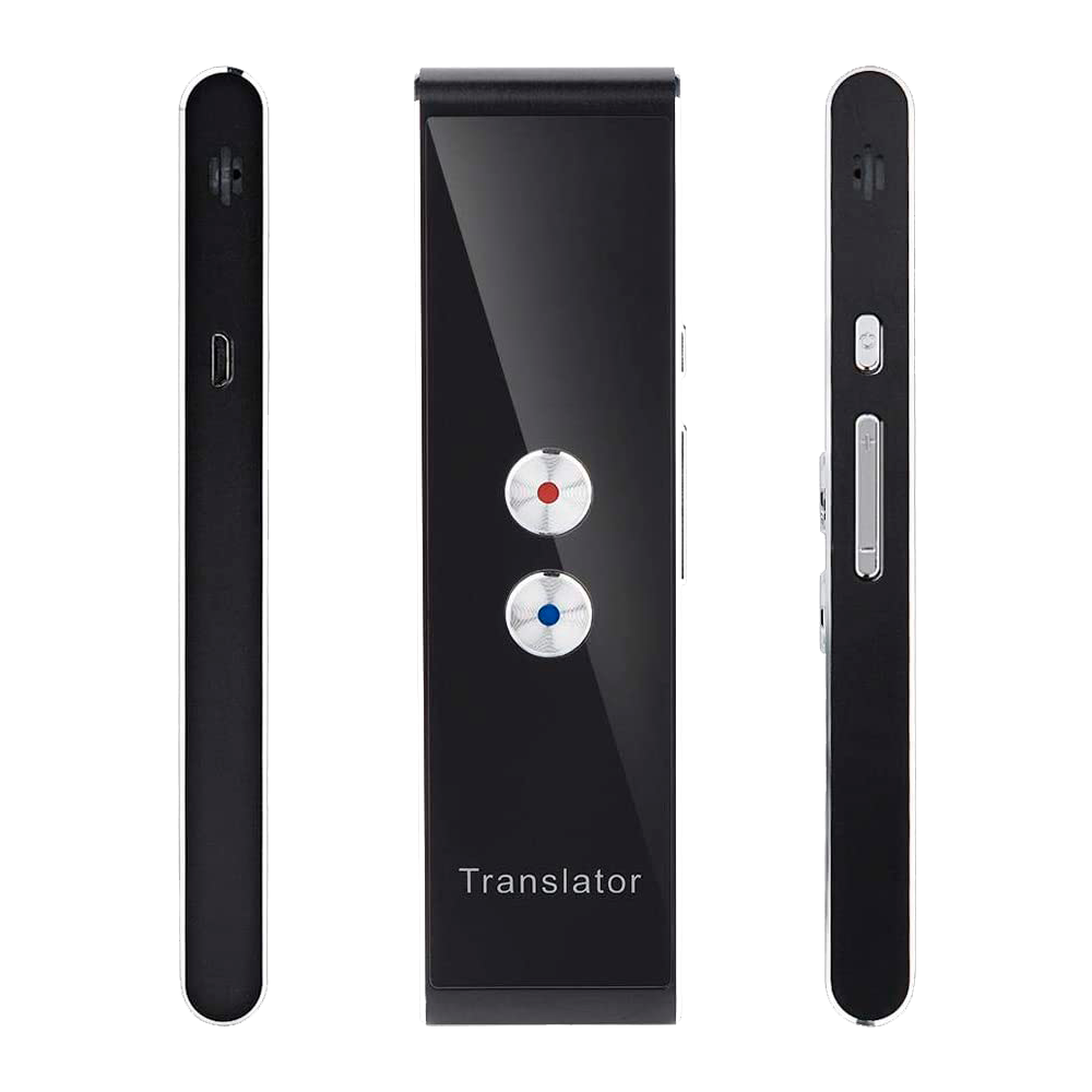 Traductor De Voz Inteligente con Más de 30 Idiomas Color Negro
