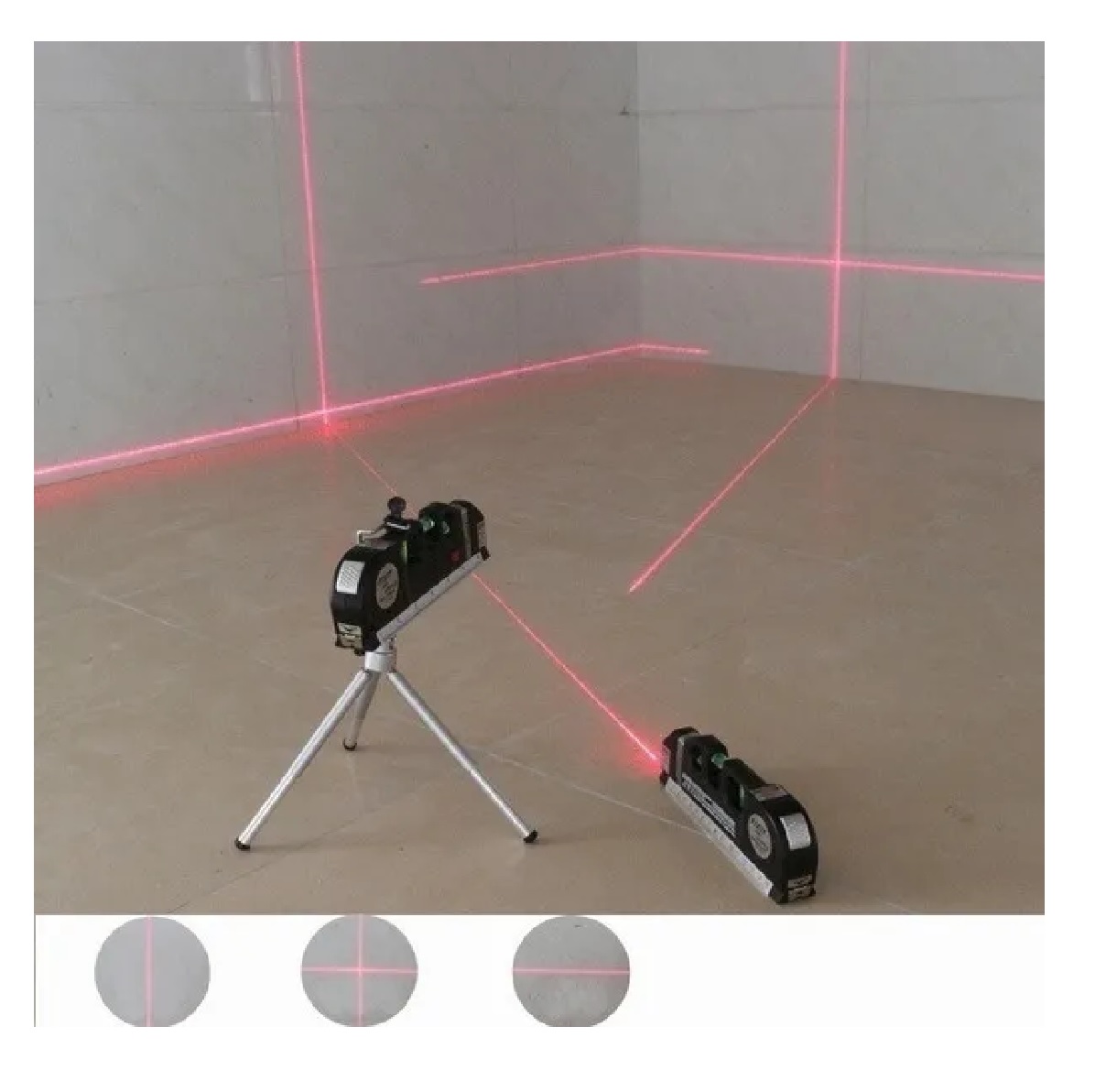 Nivel Láser Multifuncional Nivel Burbuja 3 Modos 2,5 M