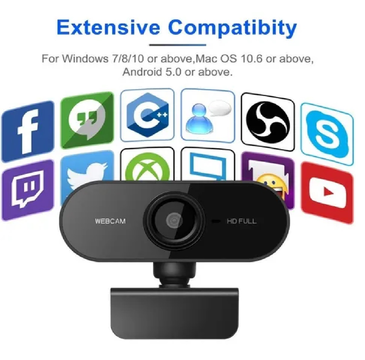 Cámara Web Fhd 1080p Pequeña Usb