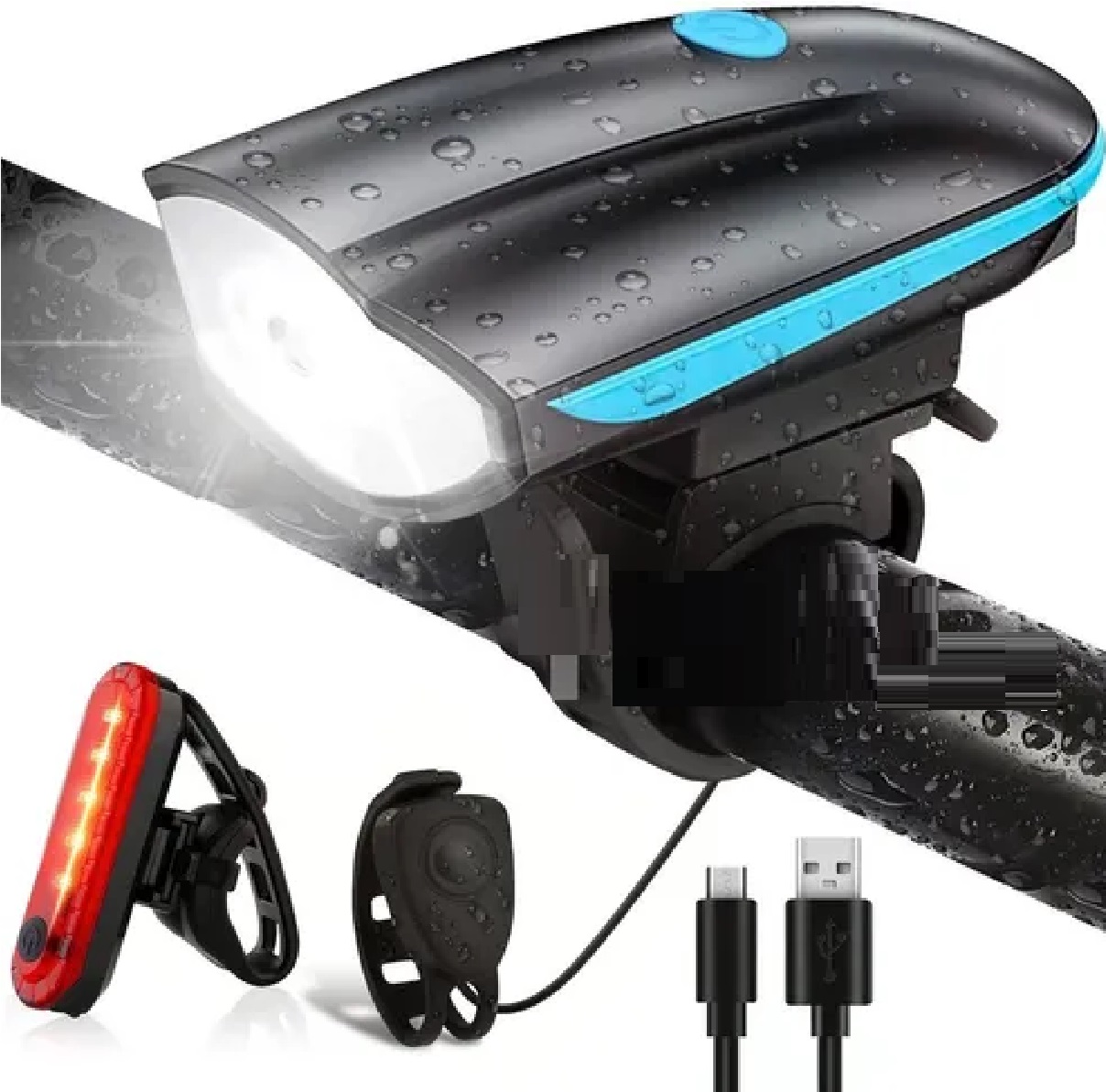 Luce LED Bicicletta Impermeabile A Batteria Luce Notturna Faro Bici TE B0166 44249609 Luce LED Bicicletta Impermeabile A Batteria Luce Notturna Faro Bici TE B0166 44249609