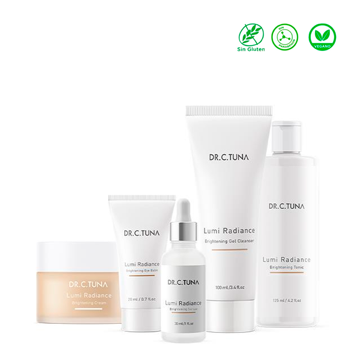 Cuidado Facial Set Lumi Radiance Ilumina e Iguala el Tono De La Piel Humectación Y Revitalización 