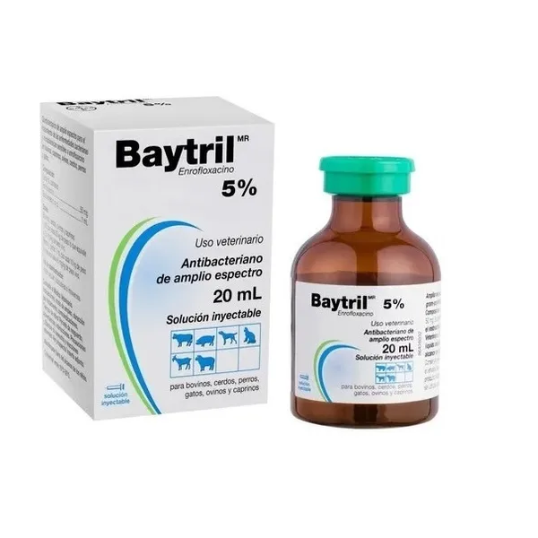 Baytril Iny 5% De 20 Ml