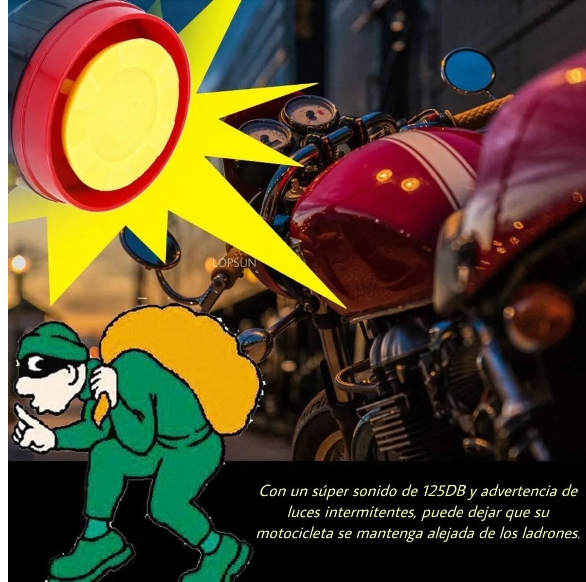 Alarma Arranque Control Remoto Para Moto Seguridad Antirrobo