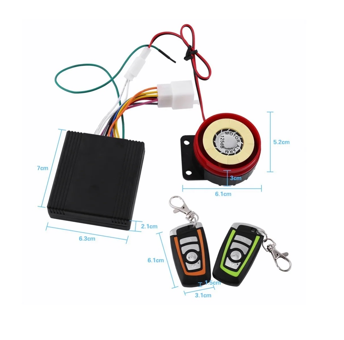 Alarma Arranque Control Remoto Para Moto Seguridad Antirrobo