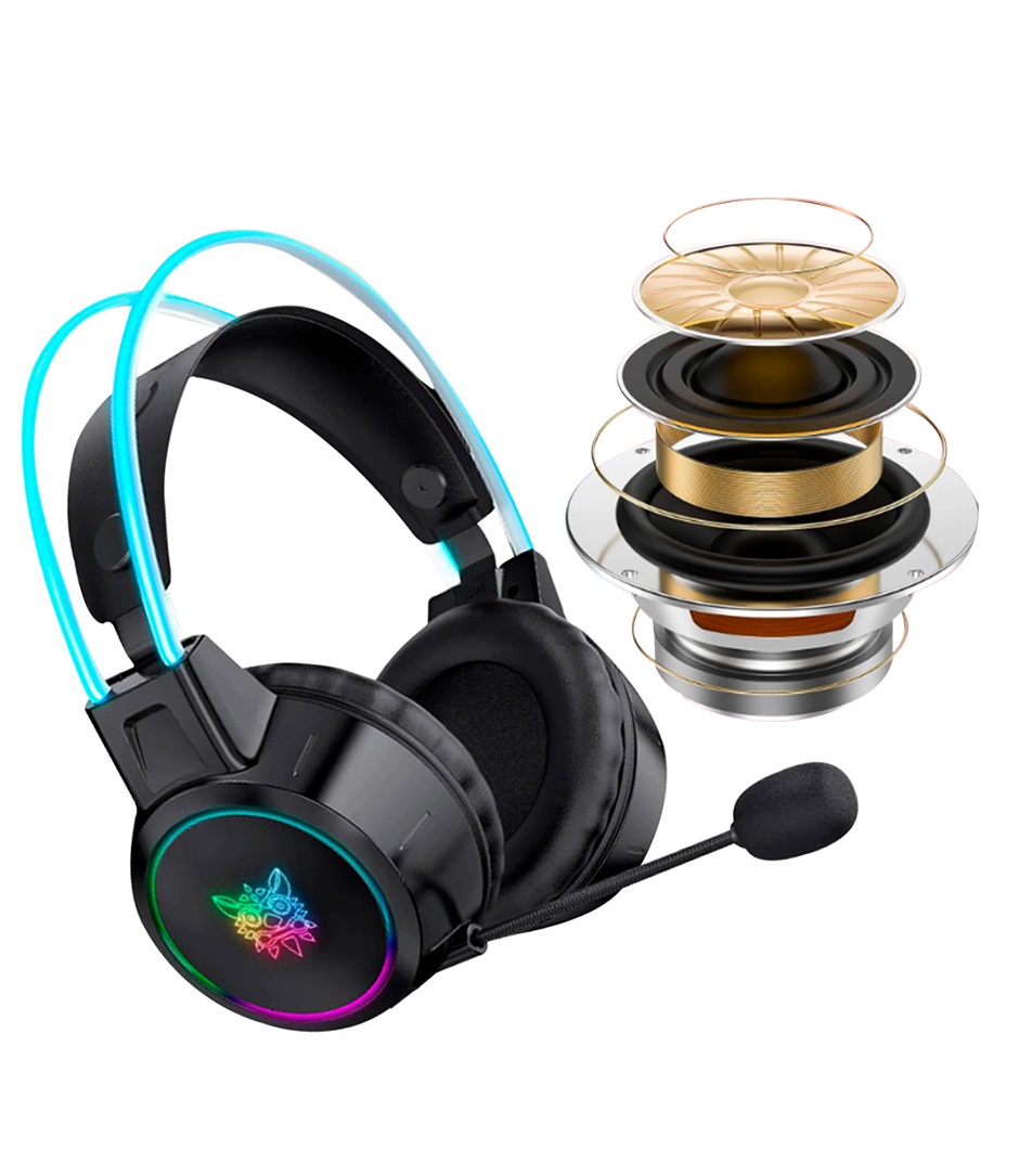 Audífonos Con Micrófono Gamer Onikuma Con Rgb