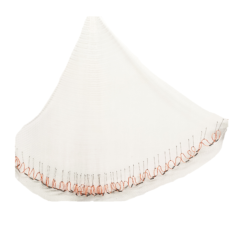 Atarraya con plomo abre 4.6 metros color blanco