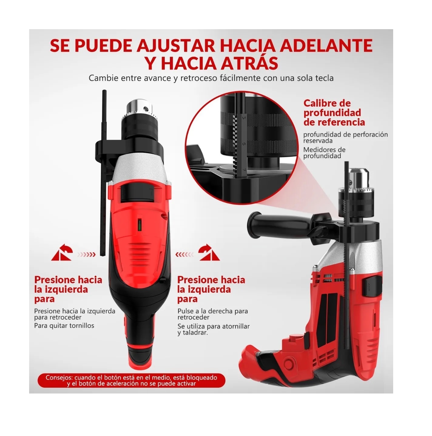 Rotomartillo Taladro Herramienta Perforador Sds 1/2'' 750w
