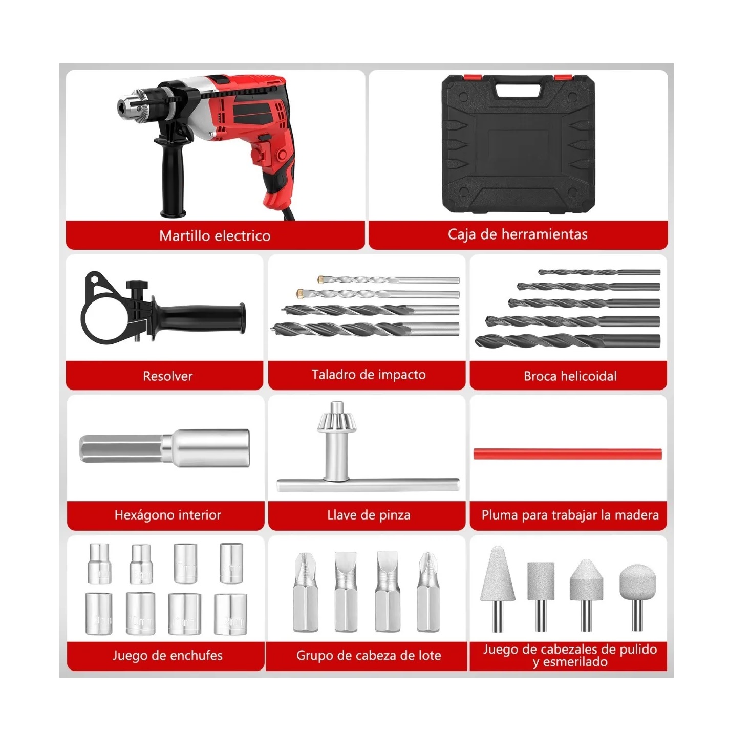Rotomartillo Taladro Herramienta Perforador Sds 1/2'' 750w