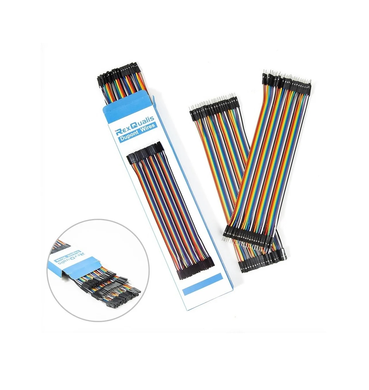 Kit Cables Jumpers Dupont H-h, M-m, H-m 20cm 