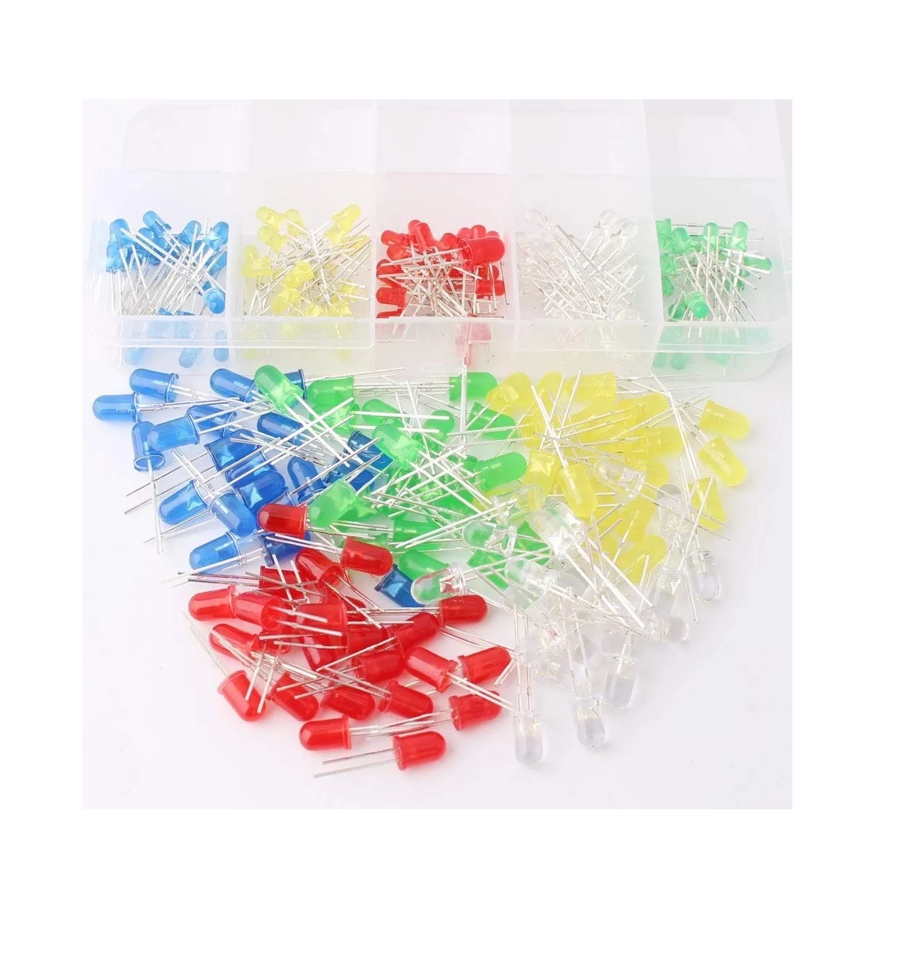 Kit Leds Ultrabrillantes De, 3 Mm 5mm, 5 Colores Disponibles
