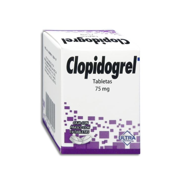 Clopidogrel 75 MG Caja con 14 Tabletas