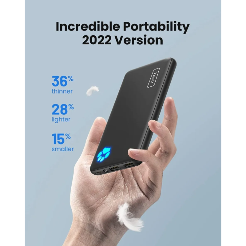 Bateria Portatil Power Bank Cargador Iniu 10000 Mha Linterna