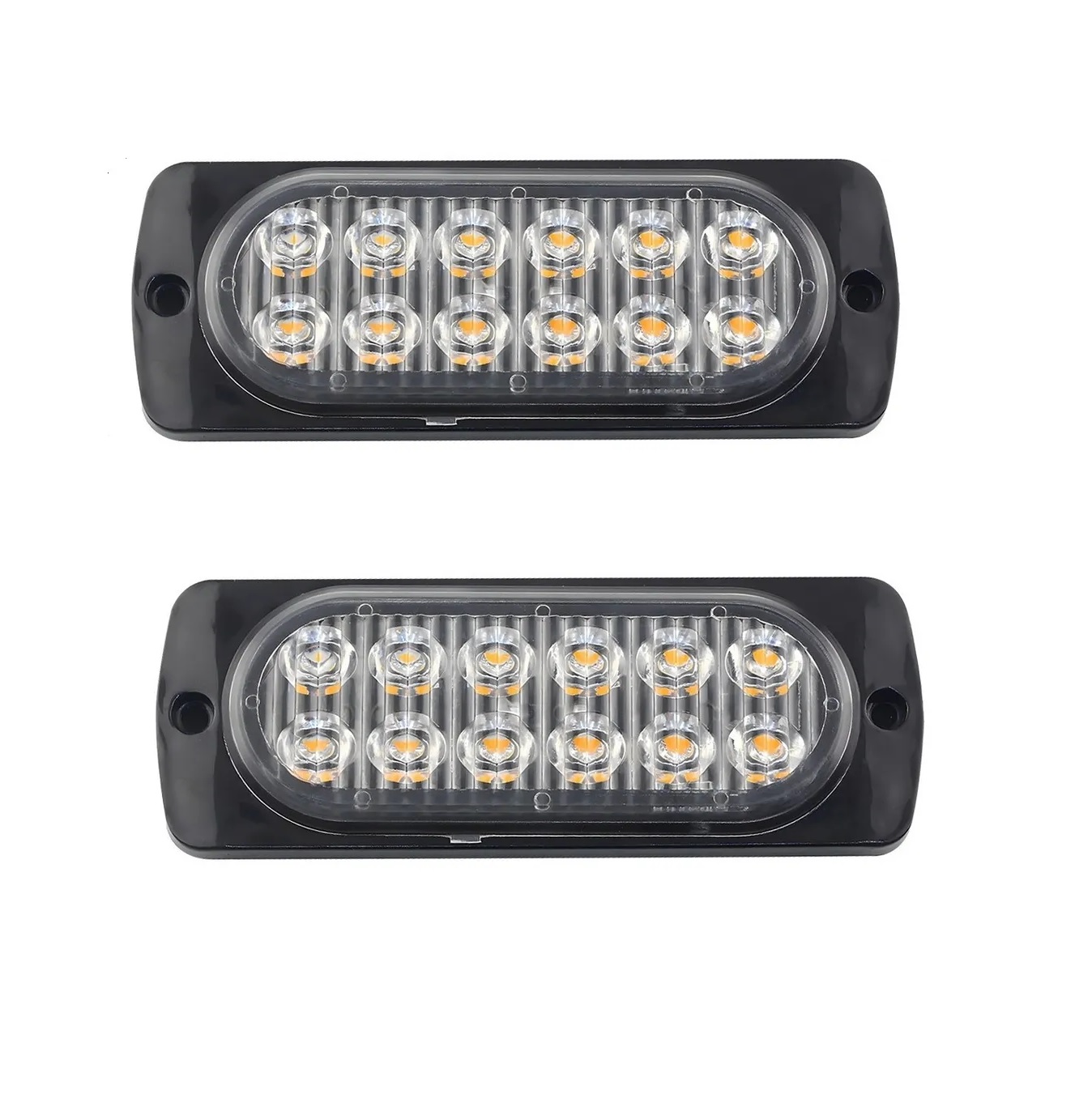 Duo Barra Rojo Led Lateral Faro Auto Moto 12 Funci