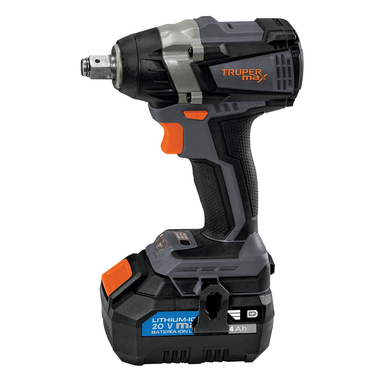 Llave de impacto inalámbrica 1/2", 20 V, sin carbones incluye maletin Mecanica -Construccion Truper 